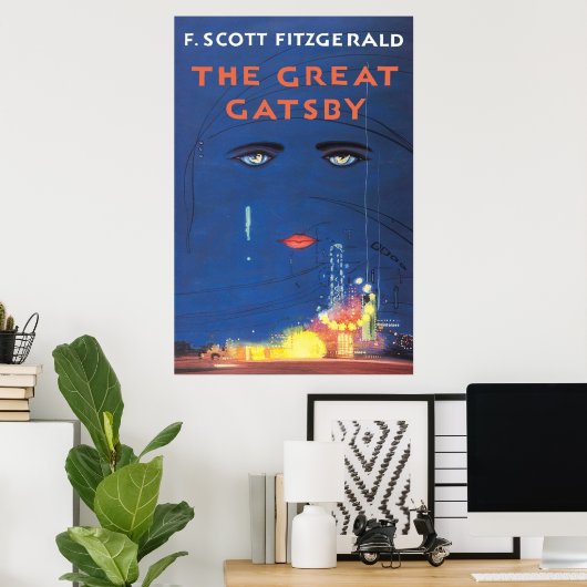 F Scott Fitzgerald The Great Gatsby Poster (Thuiskantoor)