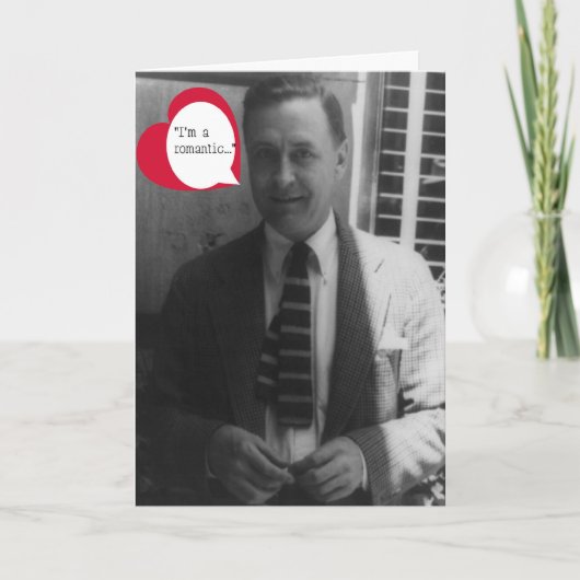 F. Scott Fitzgerald Valentijn Feestdagen Kaart (Voorkant)