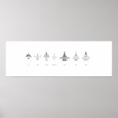 F-serie Vuurdere contouren Poster (Voorkant)