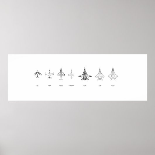 F-serie Vuurdere contouren Poster (Voorkant)