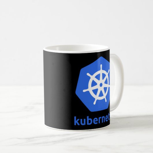 F Situatie Kubernetes grijs klein Koffiemok (Voorkant rechts)