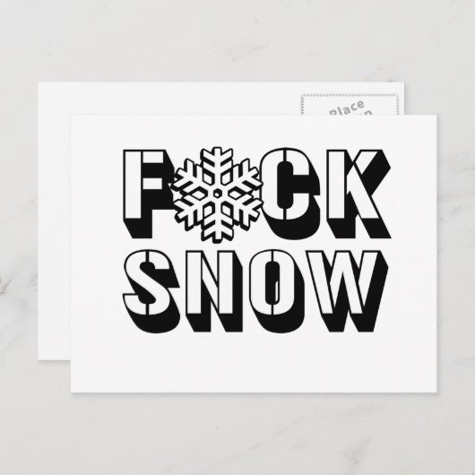 F SNEEUW -.png Briefkaart (Voorkant / Achterkant)