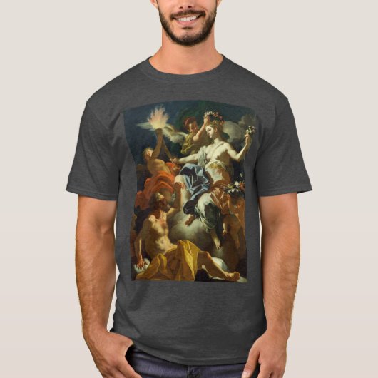 F. Solimena - Aurora Taking Leave of Tithonus T-shirt (Voorkant)