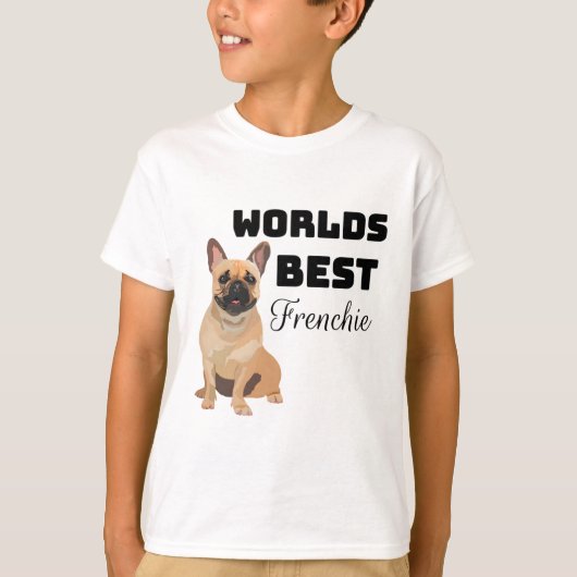 F staat voor Frenchie Dog T-shirt (Voorkant)