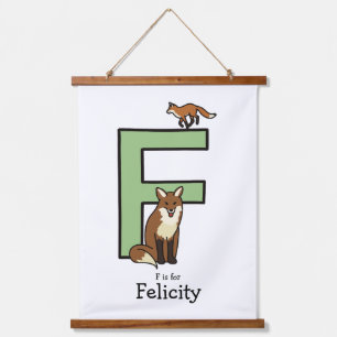 F staat voor… gepersonaliseerd hangend wandkleed