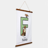 F staat voor… gepersonaliseerd hangend wandkleed (Gebogen)