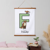 F staat voor… gepersonaliseerd hangend wandkleed (Slaapkamer)