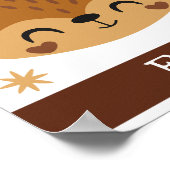 F staat voor Vos, Peuterkamer, Slaapkamer, Kinderk Poster (Hoek)