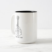 F-stijl Mandolin-Mok Tweekleurige Koffiemok (Voorkant links)