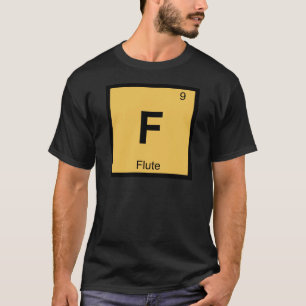 F - Tabelsymbool voor flutmuziek T-shirt