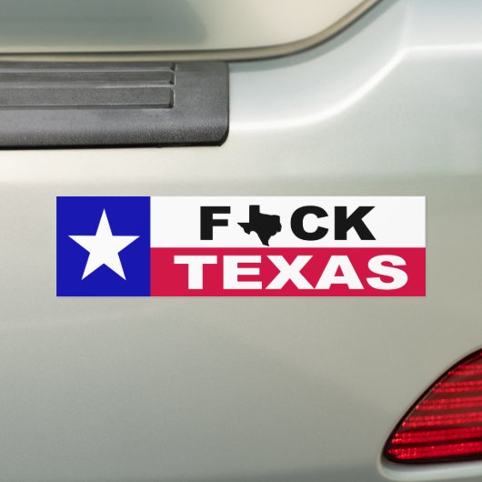 F TEXAS BUMPERSTICKER (Op auto)