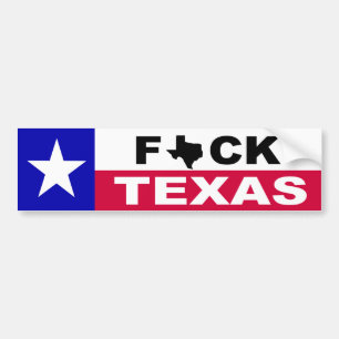 F TEXAS BUMPERSTICKER