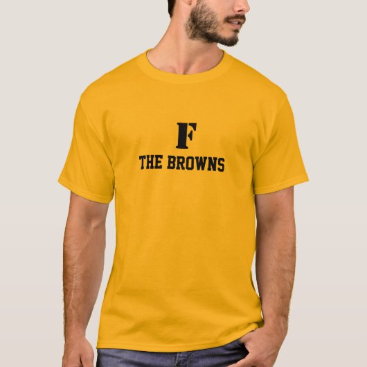 "F The Browns" Steelers ventilator T Shirt (Voorkant)