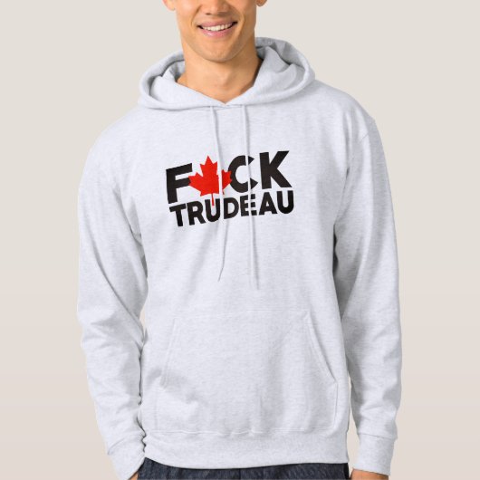 F Trudeau grappige Canadese vrachtwagenchauffeurs  Hoodie (Voorkant)