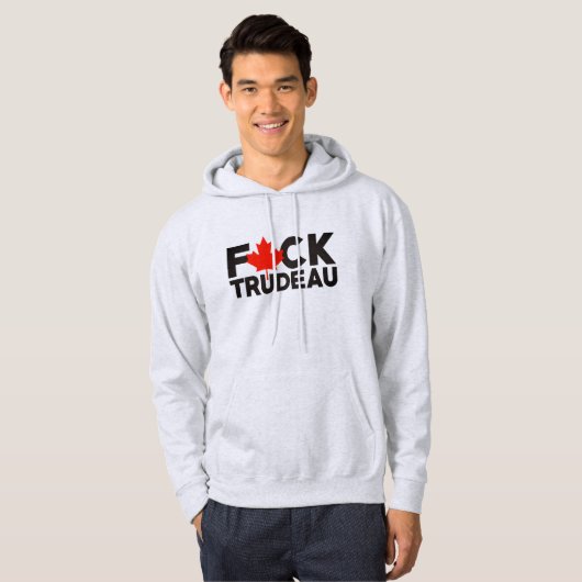 F Trudeau grappige Canadese vrachtwagenchauffeurs  Hoodie (Voorkant volledig)