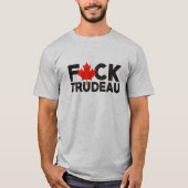 F Trudeau grappige Canadese vrachtwagenchauffeurs T-shirt (Voorkant)