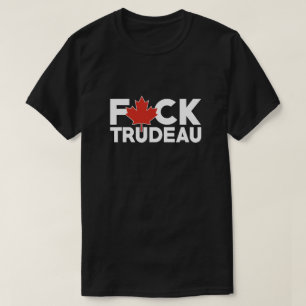 F Trudeau grappige Canadese vrachtwagenchauffeurs T-shirt