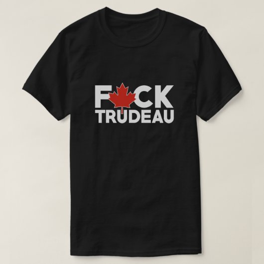 F Trudeau grappige Canadese vrachtwagenchauffeurs  T-shirt (Design voorkant)