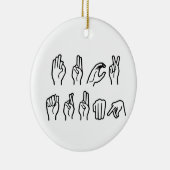 F TRUMP (GEBARENTAAL) KERAMISCH ORNAMENT (Rechts)