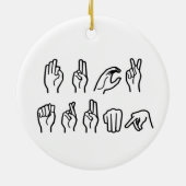 F TRUMP (GEBARENTAAL) KERAMISCH ORNAMENT (Achterkant)