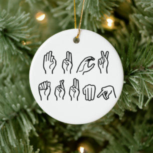 F TRUMP (GEBARENTAAL) KERAMISCH ORNAMENT