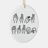 F TRUMP (GEBARENTAAL) KERAMISCH ORNAMENT (Rechts)