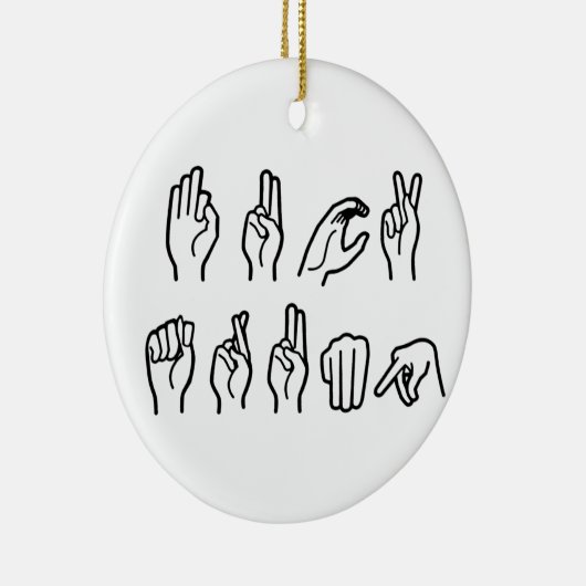 F TRUMP (GEBARENTAAL) KERAMISCH ORNAMENT (Rechts)