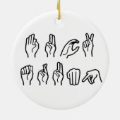 F TRUMP (GEBARENTAAL) KERAMISCH ORNAMENT (Achterkant)