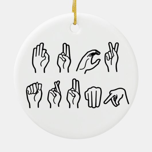 F TRUMP (GEBARENTAAL) KERAMISCH ORNAMENT (Achterkant)