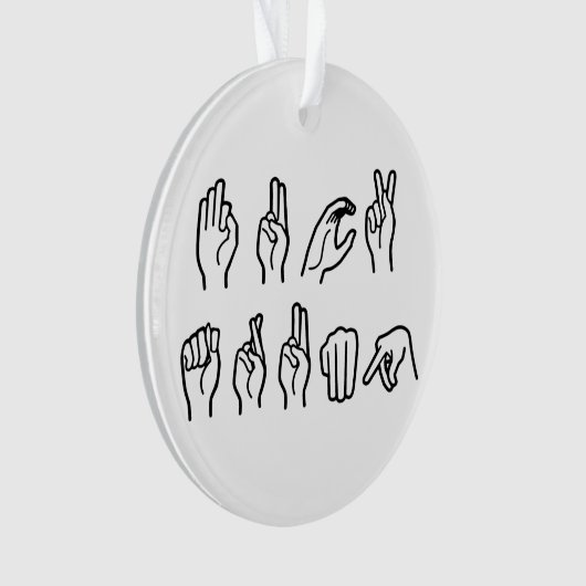 F TRUMP (GEBARENTAAL) ORNAMENT (voorkant)