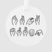 F TRUMP (GEBARENTAAL) ORNAMENT (voorkant)