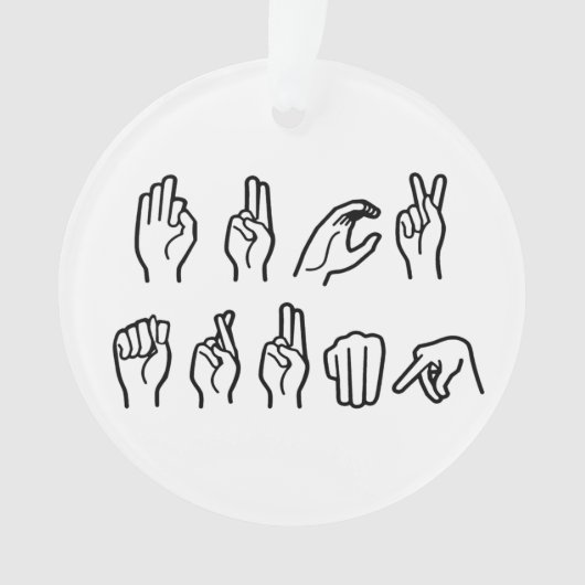 F TRUMP (GEBARENTAAL) ORNAMENT (voorkant)