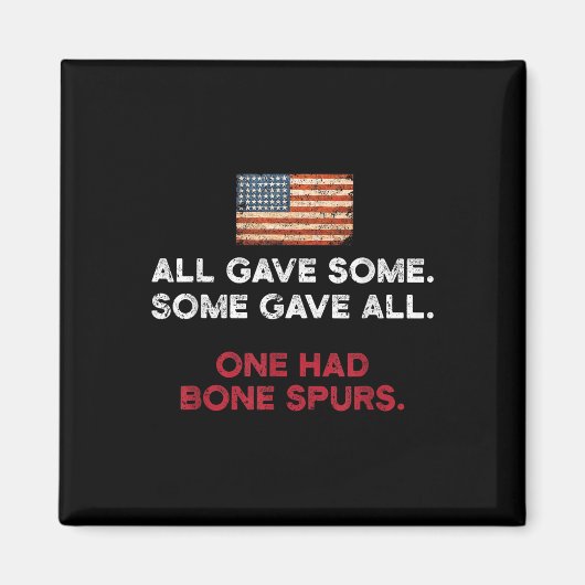 F Trump Shirt - Cadet Bone Spurs Magneet (Voorkant)