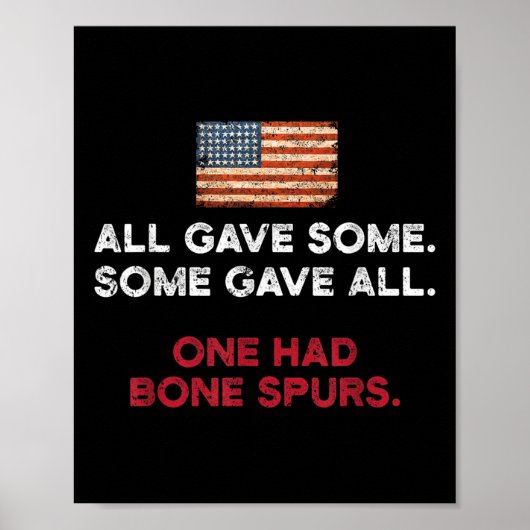 F Trump Shirt - Cadet Bone Spurs Poster (Voorkant)