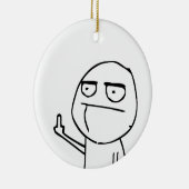 F U guy Keramisch Ornament (Rechts)