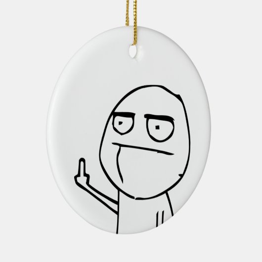 F U guy Keramisch Ornament (Rechts)