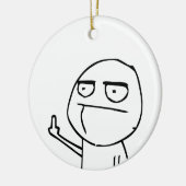 F U guy Keramisch Ornament (Links)