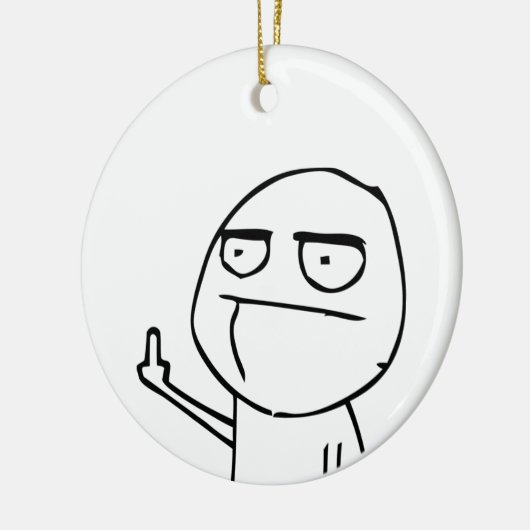 F U guy Keramisch Ornament (Links)