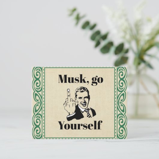 F U Musk-Briefkaart Briefkaart (Staand voorkant)