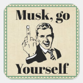 F U Musk Sticker (Voorkant)