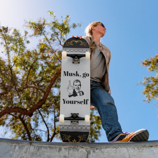 F U Musk Trucker Hat Persoonlijk Skateboard (Buiten 1)
