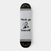 F U Musk Trucker Hat Persoonlijk Skateboard (Voorkant)