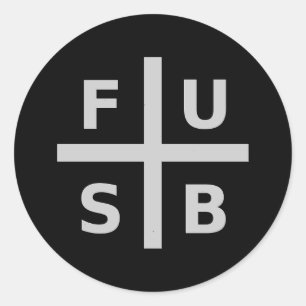 F.U.S.B. RONDE STICKER