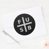 F.U.S.B. RONDE STICKER (Envelop)