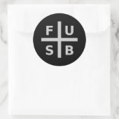 F.U.S.B. RONDE STICKER (Tas)