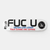 F U SATAN Skateboard (Horizontaal)