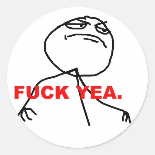 f*uck ja meme stickers (Voorkant)