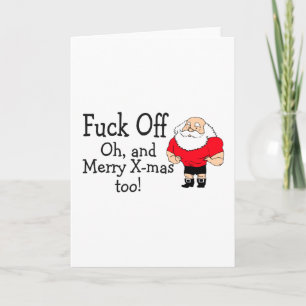 F uit en vrolijk kerstfeest ook feestdagen kaart
