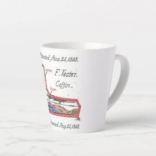 F Vester Escape Coffin Latte Mok (Rechterhoek)