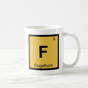 F - Vleugelhoorn Muziek Scheikunde Periodiek Syste Koffiemok